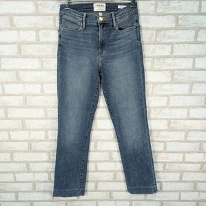 Frame Le Straight High Nomad Denim Jeans Size 26
